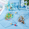10Pcs Square Acrylic Storage Boxes CON-BC0007-82-5
