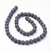 Unwaxed Natural Lava Rock Bead Strands G-F309-12mm-2