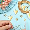 12Pcs 3 Styles 304 Stainless Steel & Brass Mico Pave Cubic Zirconia Pendants DIY-SZ0010-61-6