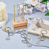 12Pcs Alloy & 304 Stainless Steel Robot & Rocket & Planet Keychains KEYC-FH00100-4