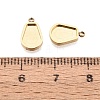 304 Stainless Steel Pendant Cabochon Component STAS-Q113-27G-3
