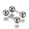 Tarnish Resistant 304 Stainless Steel Ball Stud Earrings EJEW-H113-02P-C-2