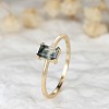 Brass and Moss Agate Finger Rings for Women FS-WGD1EDF-06-2
