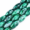 Baking Paint Glass Beads Strands DGLA-S115-22x10mm-S59-1