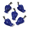 Dyed Natural White Jade Pendants G-B127-10P-04-2