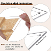 1~6 Inch Triangle Transparent Acrylic Quilting Templates DIY-WH0172-939-4