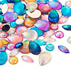 90Pcs 18 Styles Opaque Resin Cabochons CRES-TA0001-35-3