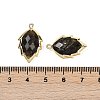 Natural Labradorite Faceted Leaf Pendants G-I375-04G-08-3