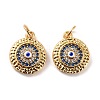 Brass Micro Pave Cubic Zirconia Pendants S-ZIRC-P092-010G-01-2