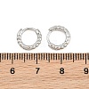 Brass Huggie Hoop Earrings KK-CBA8324-18E-P-5