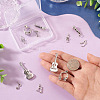 12Pcs 6 Styles Brass Pendants FIND-TA0008-88P-6