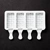 Food Grade DIY Rectangle Ice-cream Silicone Molds DIY-D062-05B-4