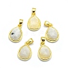 Natural Rainbow Moonstone Pendants G-O176J-08G-1