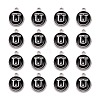Platinum Plated Alloy Charms LS-ENAM-S118-02U-P-2
