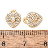 Brass Micro Pave Cubic Zirconia Charms CU-K002-01D-03-2