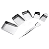 5Pcs 5 Styles Stainless Steel Bead Shovels TOOL-FG0001-43-1