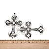 Alloy Rhinestone Cross Big Gothic Pendants ALRI-1475-NR-5