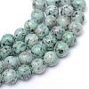Natural Sesame Jasper/Kiwi Jasper Bead Strands G-R345-10mm-12-1