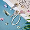 Brass Spring Gate Rings KK-BC0004-70-5