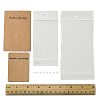 200Pcs 2 Styles Rectangle Cardboard Paper Earring Display Cards CDIS-FS0001-28-5