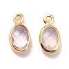Eco-Friendly Brass with Glass Pendants X-KK-K268-01T-2