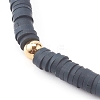 Handmade Polymer Clay Heishi Beaded Stretch Bracelets Set BJEW-JB06056-8