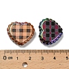 Rainbow Iridescent Printed Opaque Acrylic Beads OACR-D316-01B-03-3