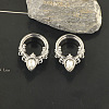 316L Surgical Stainless Steel Crystal Rhinestone Teardrop Ear Plugs Gauges WG3E4ED-05-1