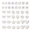 500Pcs 10 Style ABS Plastic Imitation Pearl Beads KY-BY0001-02-3