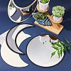 Acrylic Wooden Moon Phase Mirror DIY-WH0167-48B-3