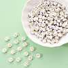 Opaque White Acrylic Beads MACR-YW0001-21A-6