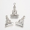 Tibetan Style Alloy Pendants TIBEP-A123044-AS-LF-2