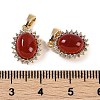 Natural Carnelian(Dyed & Heated) Oval Charms KK-P283-40G-3