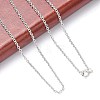 316 Surgical Stainless Steel Cable Chain Necklaces NJEW-JN01047-04-3