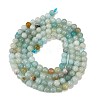 Natural Flower Amazonite Beads Strands G-M438-A08-01-5