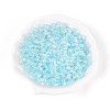 Transparent Spray Painted Glass Beads EGLA-N018-4mm-06-1