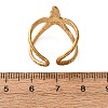 Starfish 304 Stainless Steel Cuff Ring Settings SA-CBA7DC2-01G-3