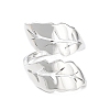 Brass Open Cuff Rings RJEW-D016-04P-2