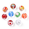 Transparent Handmade Lampwork Beads LAMP-T011-18A-1