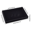 Rectangle Velvet Jewelry Trays for Earring ODIS-WH0017-063-2