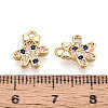 Brass Micro Pave Cubic Zirconia Charms KK-N263-147D-G-3