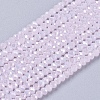 Electroplate Glass Beads Strands GLAA-F078-FR21-1