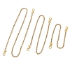 3Pcs 3 Sizes 304 Stainless Steel Cable Chain Purse Chains AJEW-BA00159-2