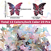 240Pcs 12 Colors Glass Beads DGLA-SC0001-04-2