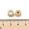 Brass Micro Pave Cubic Zirconia Beads KK-P297-02LG-2