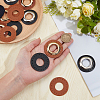 8 Bags 2 Colors Imitation PU Leather Eeyelet Patch PURS-CL0001-34P-3