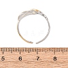 304 Stainless Steel Cuff Open Rings for Women SA-CBABC9E-05B-GP-3