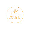 Word I Love Music Enamel Pin MUSI-PW0001-46A-1