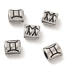 Oval with Constellation 304 Stainless Steel Beads STAS-E215-05AS-07-1