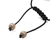 12.5mm Round Natural Maifanite Braided Bead Bracelets for Women Men BJEW-C060-01U-3